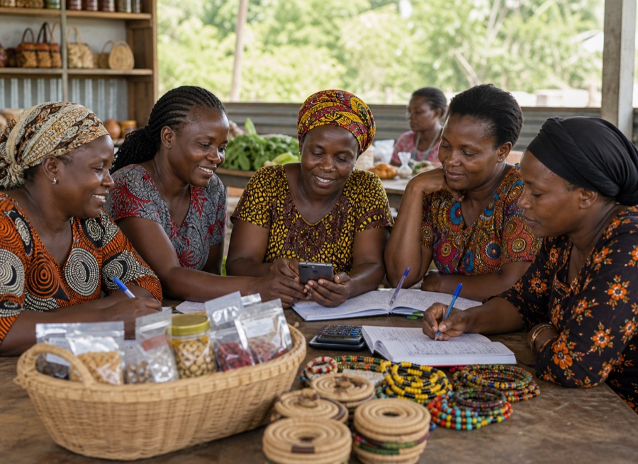 Representative photo of a women enterprise group